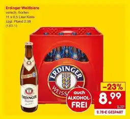 Netto Marken-Discount Erdinger Weißbiere Angebot