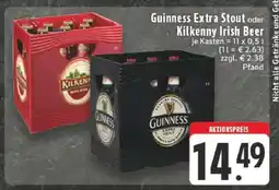 Edeka Guinness Extra Stout oder Kilkenny Irish Beer Angebot