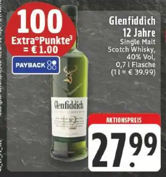Edeka Glenfiddich 12 Jahre Angebot