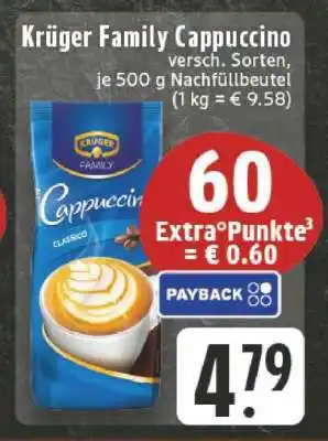 Edeka KRÜGER Family-Cappuccino Angebot