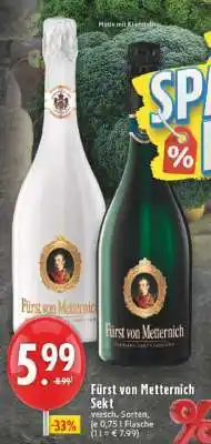 Edeka FÜRST VON METTERNICH Sekt Angebot