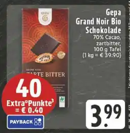 Edeka Gepa Grand Noir Bio Schokolade Angebot