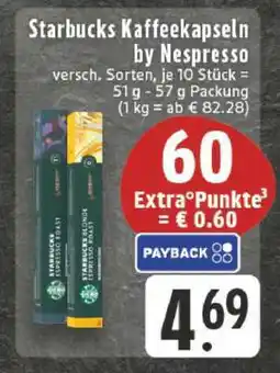 Edeka Starbucks Kaffeekapseln by Nespresso Angebot