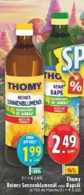 Edeka Thomy Reines Sonnenblumenöl oder Rapsöl Angebot