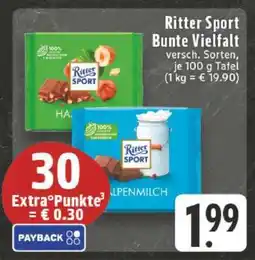 Edeka Ritter Sport Bunte Vielfalt Angebot