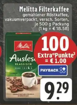 Edeka Melitta Filterkaffee Angebot