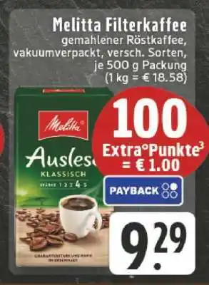 Edeka Melitta Filterkaffee Angebot