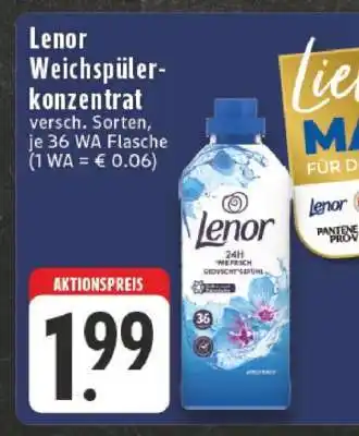 Edeka Lenor Weichspülerkonzentrat Angebot