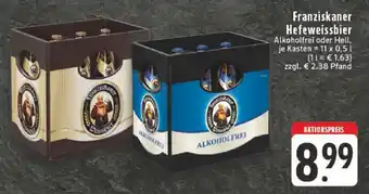 Edeka Franziskaner Hefeweissbier Angebot