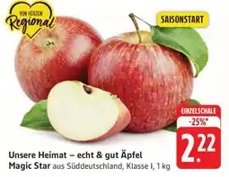 Edeka Unsere Heimat – echt & gut Äpfel Magic Star Angebot