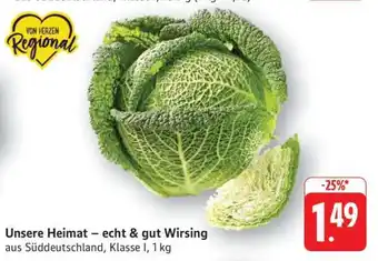 Edeka Unsere Heimat – echt & gut Wirsing Angebot