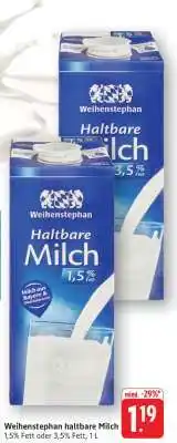 Edeka Weihenstephan Haltbare Milch Angebot