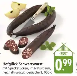 Edeka Hofglück Schwarzwurst Angebot