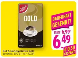 Edeka Gut & Günstig Kaffee Gold Angebot