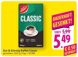 Edeka Gut & Günstig Kaffee Classic Angebot