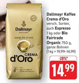 Edeka Dallmayr Kaffee Crema d’Oro Angebot