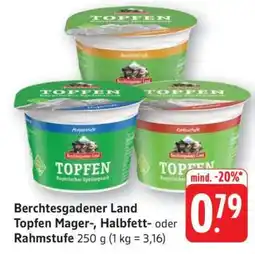 Edeka Berchtesgadener Land Topfen Mager-, Halbfett- oder Rahmstufe Angebot