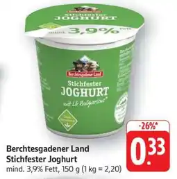 Edeka Berchtesgadener Land Stichfester Joghurt Angebot