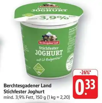 Edeka Berchtesgadener Land Stichfester Joghurt Angebot