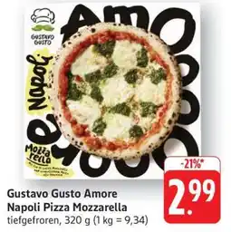 Edeka Gustavo Gusto Amore Napoli Pizza Mozzarella Angebot