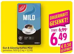 Edeka Gut & Günstig Kaffee Mild Angebot