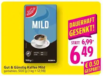 Edeka Gut & Günstig Kaffee Mild Angebot