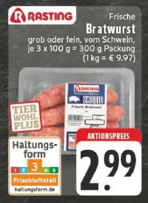 Edeka Rasting Frische Bratwurst Angebot