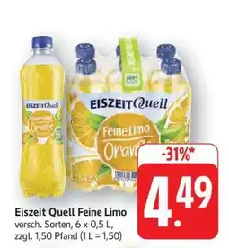 Edeka Eiszeit-Quell feine Limo Angebot