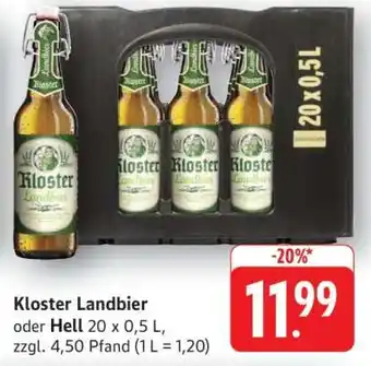Edeka Kloster Landbier oder Hell Angebot