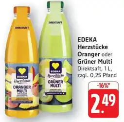 Edeka EDEKA Herzstücke Oranger oder Grüner Multi Angebot