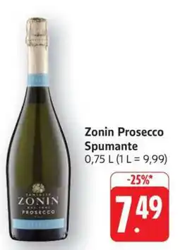 Edeka Zonin Prosecco Spumante Angebot