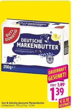 Edeka Gut & Günstig Deutsche Markenbutter Angebot