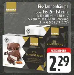 Edeka Eis-Tannenbäume oder Eis-Zimtsterne Angebot