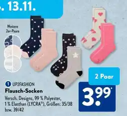 Aldi Süd UP2FASHION Flausch-Socken Angebot