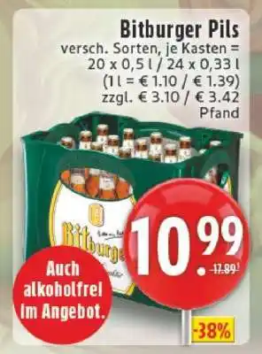 Edeka Bitburger Pils Angebot
