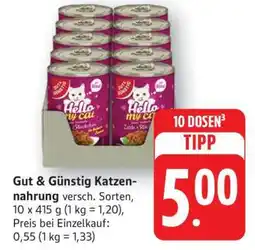 Edeka Gut&Günstig Katzennahrung Angebot