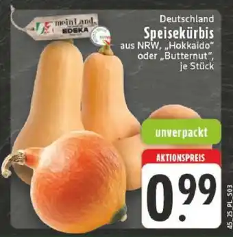 Edeka Speisekürbis aus NRW, 'Hokkaido' oder 'Butternut' Angebot