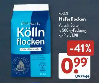 Aldi Süd KÖLLN Haferflocken Angebot