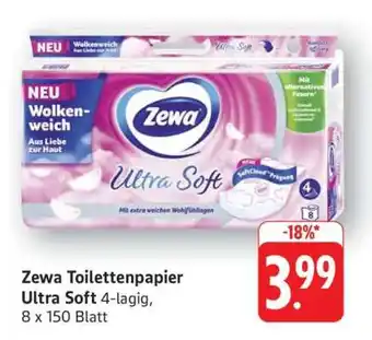 Edeka Zewa Toilettenpapier Ultra Soft Angebot