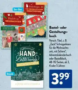 Aldi Süd Bastel- oder Gestaltungsbuch Angebot