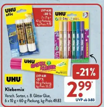 Aldi Süd UHU Klebemix Angebot