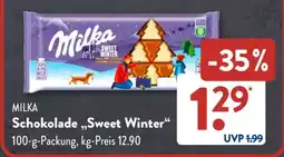 Aldi Süd Milka Schokolade 'Sweet Winter' Angebot
