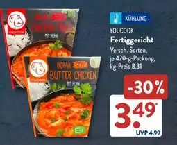 Aldi Süd YOUCOOK Fertiggericht Angebot