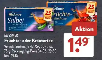 Aldi Süd Meßmer Früchte- oder Kräutertee Angebot