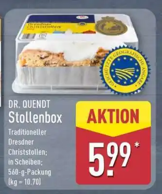 Aldi Nord DR. QUENDT Stollenbox Angebot