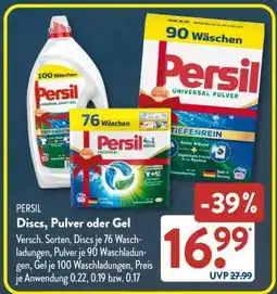Aldi Süd Persil Discs, Pulver oder Gel Angebot