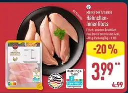 Aldi Nord Hähnchen- Innenfilets Angebot