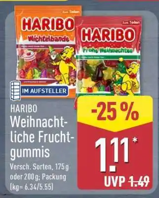 Aldi Nord HARIBO Weihnachtliche Fruchtgummis Angebot