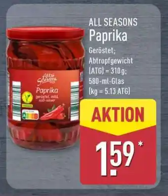 Aldi Nord ALL SEASONS Paprika Angebot