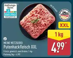 Aldi Nord MEINE METZGEREI Putenhackfleisch XXL Angebot
